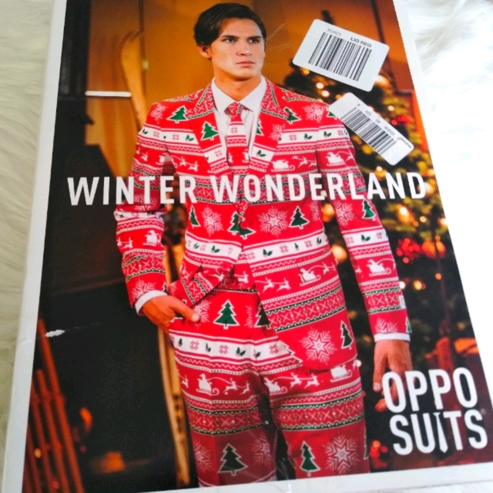 Christmas blazer and pants set. Christmas Suit